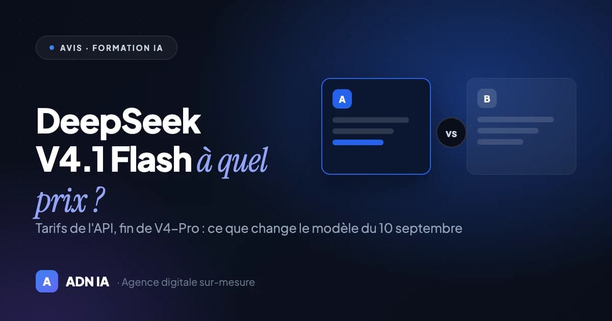 DeepSeek V4.1 Flash : prix de l'API dès 0,15 $, fin annoncée puis suspendue de V4-Pro DeepSeek V4.1 Flash : prix de l'API dès 0,15 $, fin annoncée puis suspendue de V4-Pro